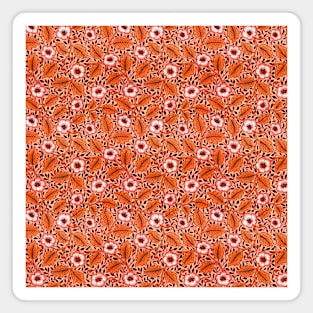 William Morris Christchurch Pattern Oranges Magnet